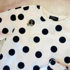 Women’s Evermmee Black Polka Dot Short Set
