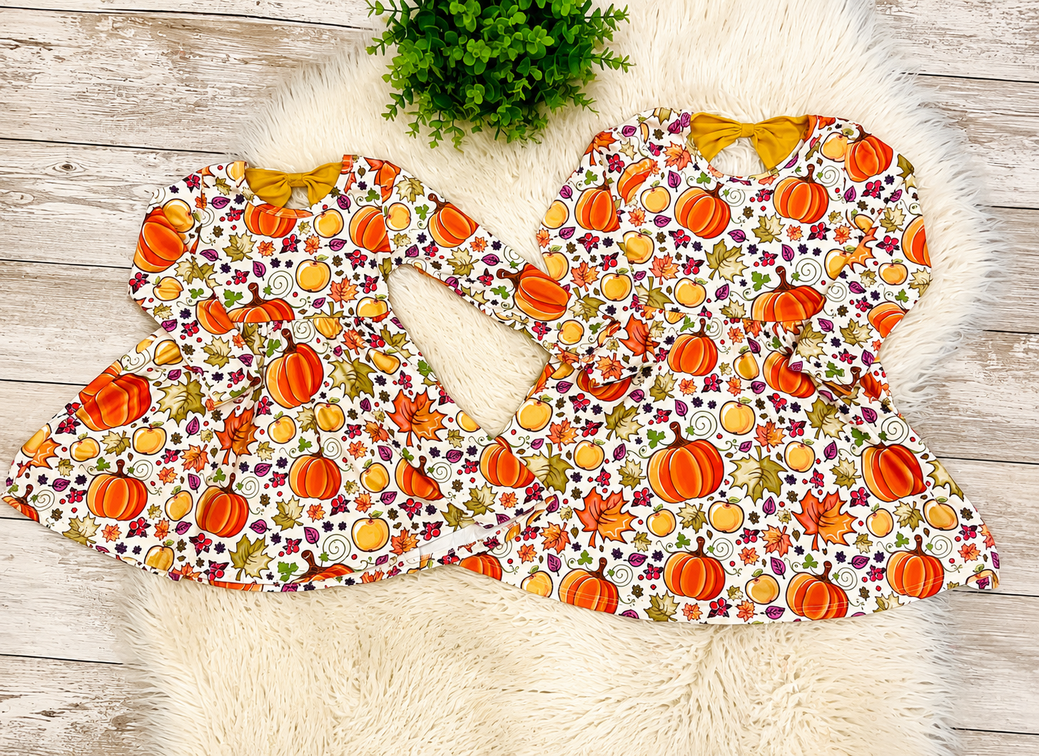 Girl’s Fall Pumpkin Dress