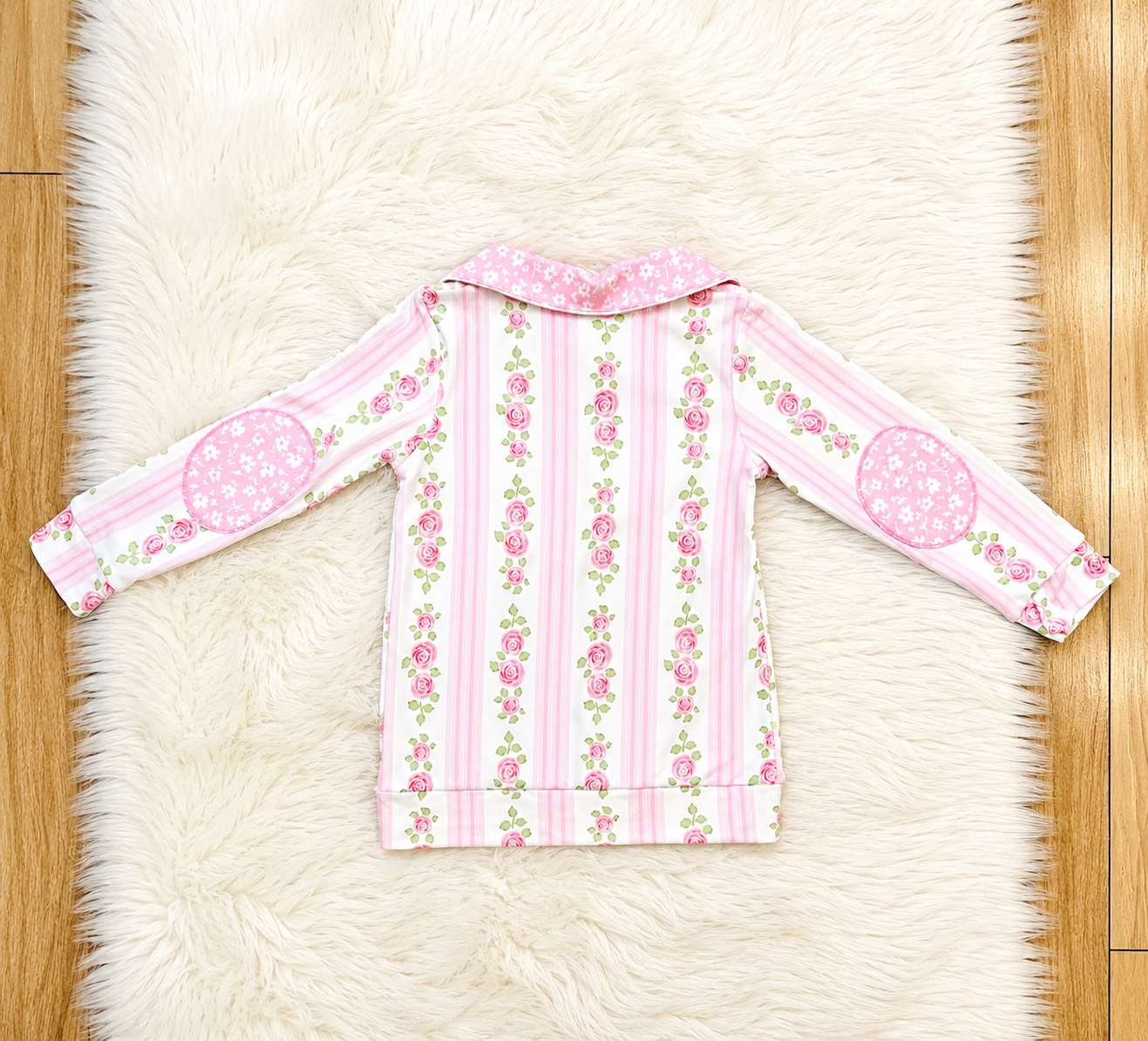 Girl’s Pink Rose Skort Outfit Set