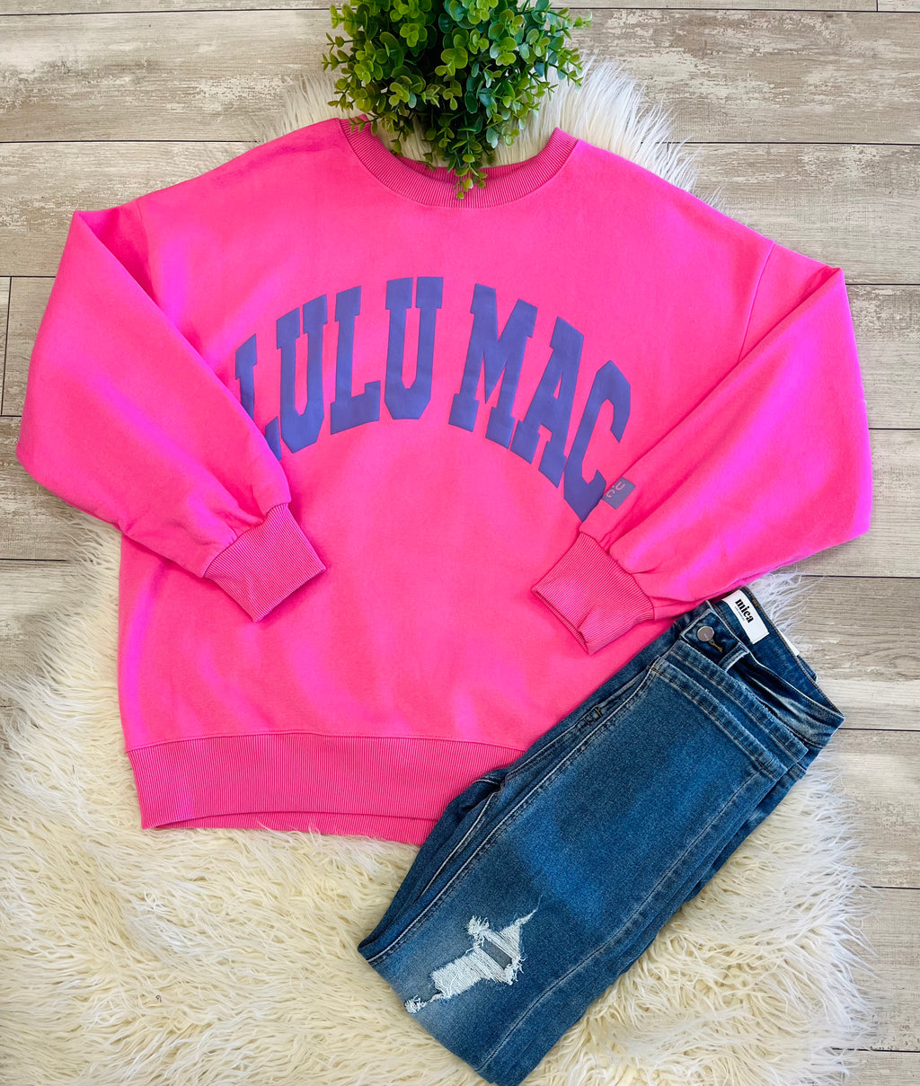 Women’s LuLu Mac Pink And Purple Sweatshirt