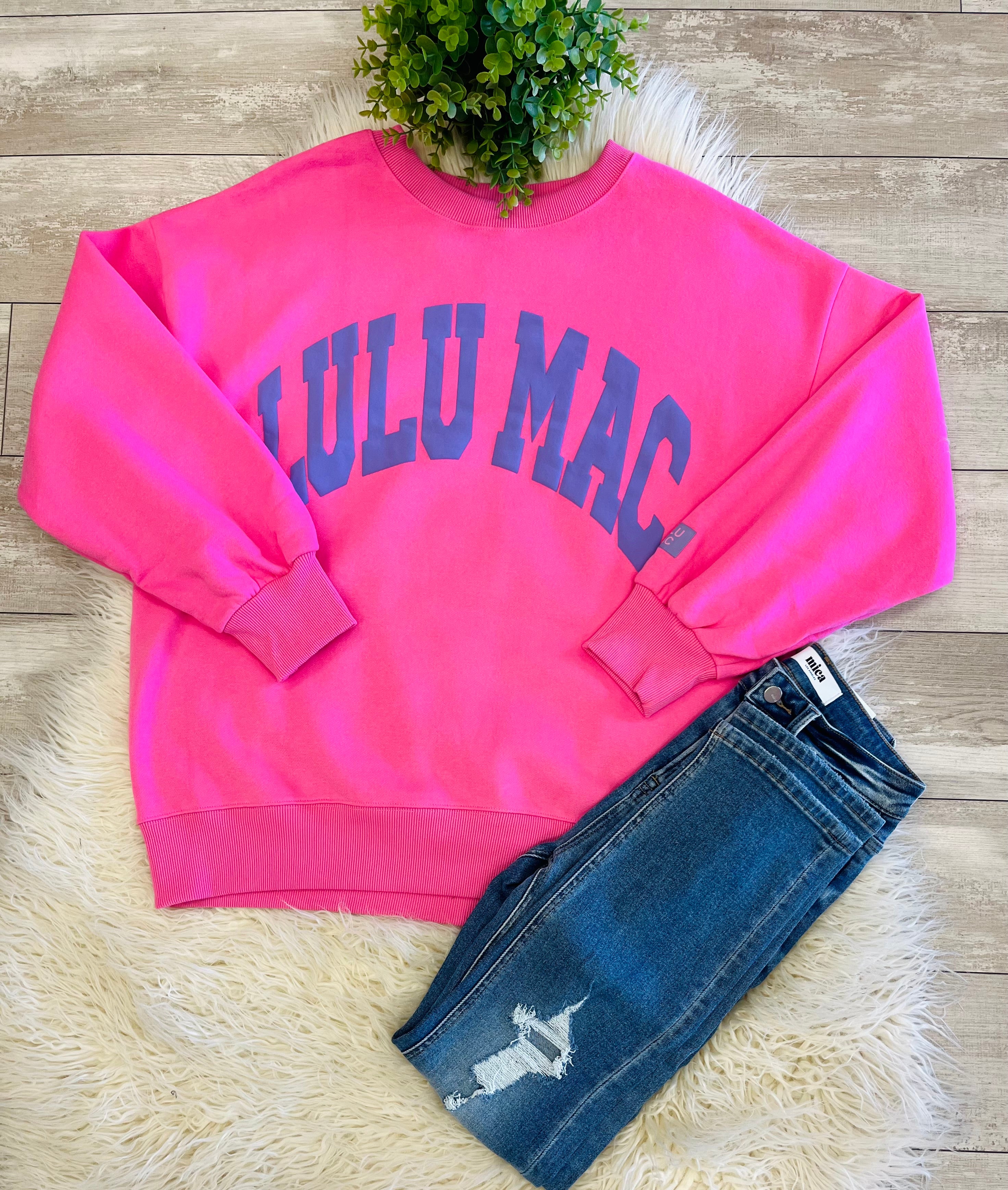 Women’s LuLu Mac Pink And Purple Sweatshirt