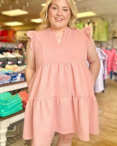 V Neck Babydoll Dress - Mini Mee Boutique