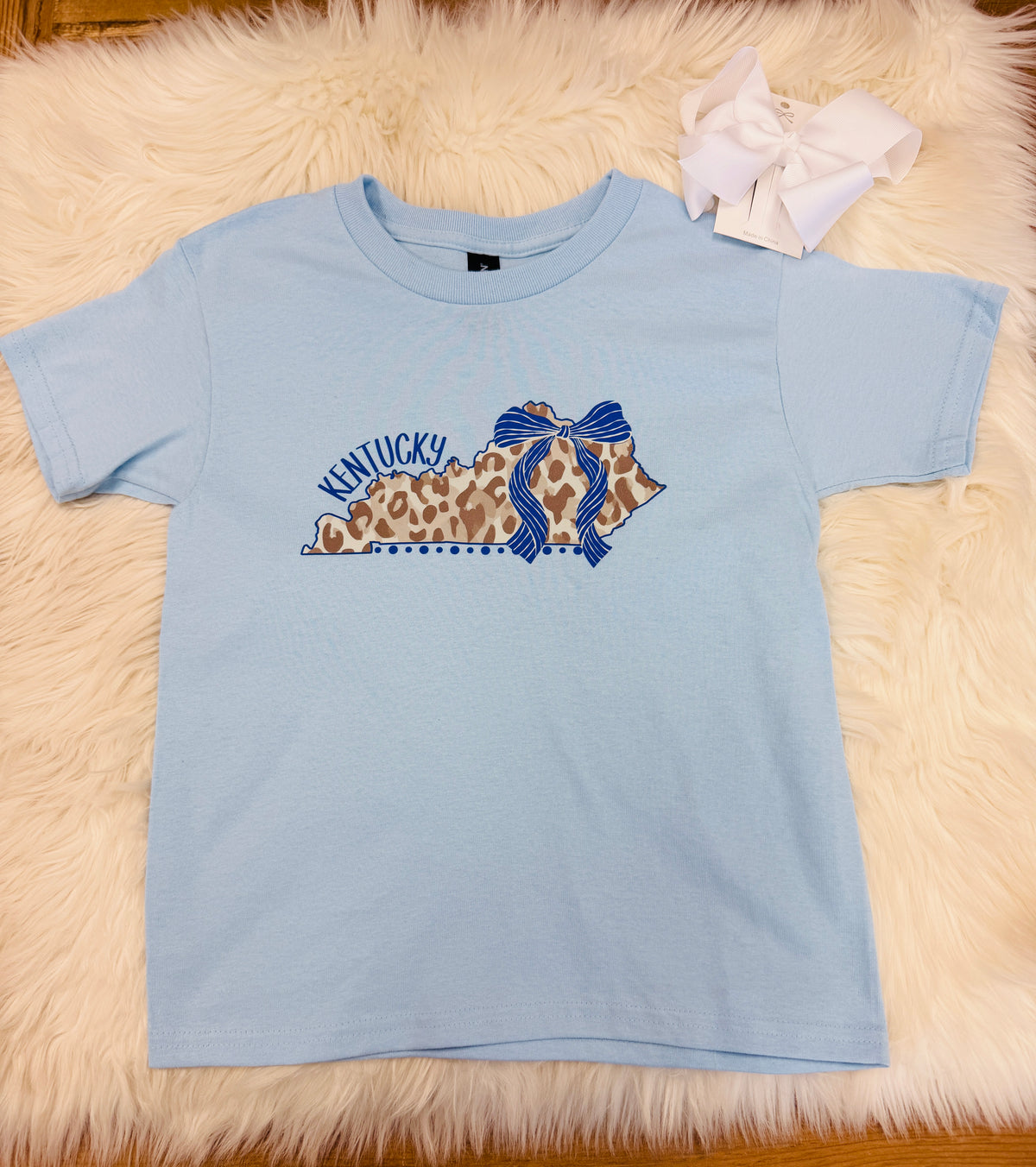 Girls Youth Cheetah Kentucky Tee Shirt
