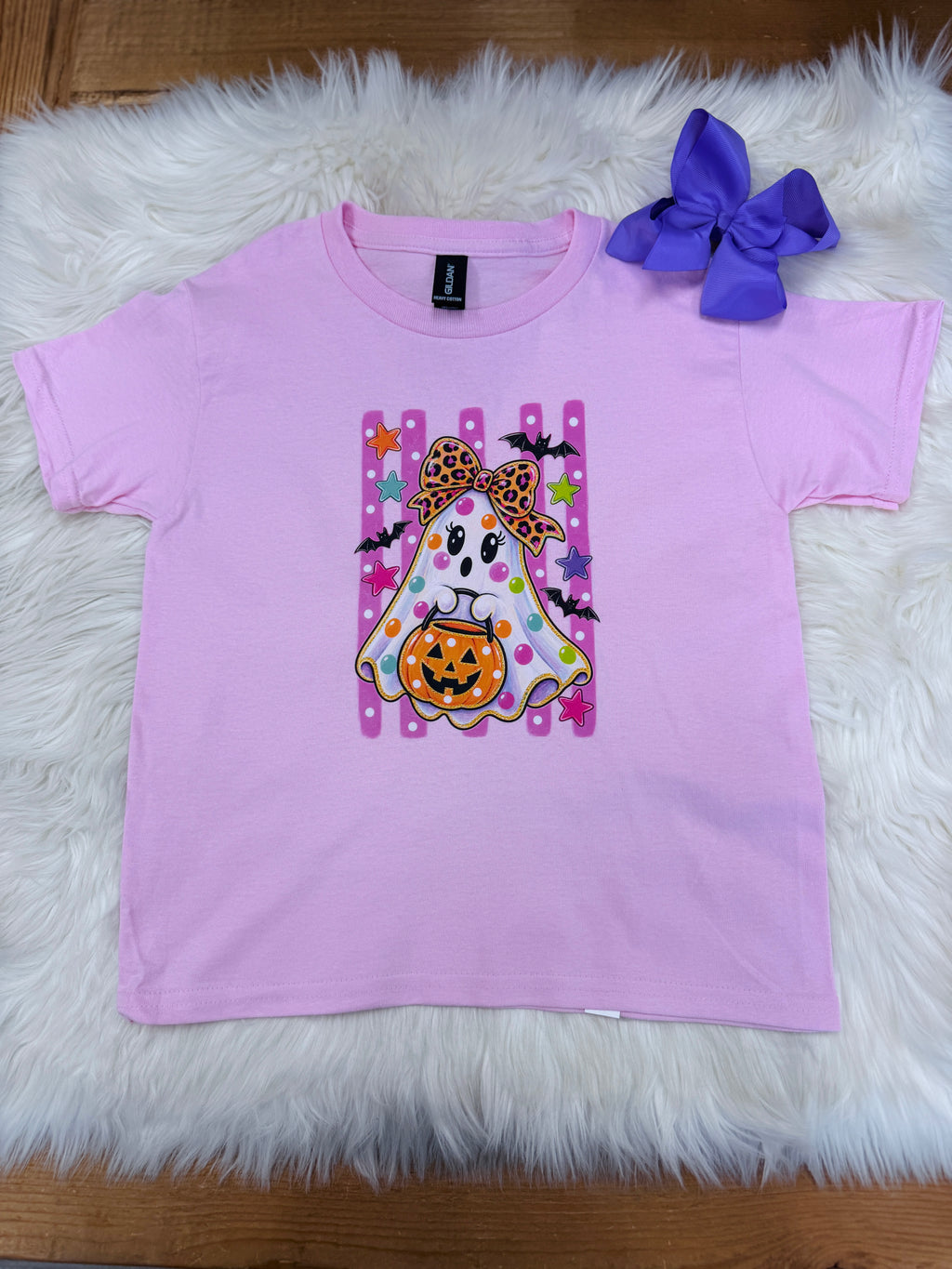 Girls Youth Friendly Ghost Tee Shirt