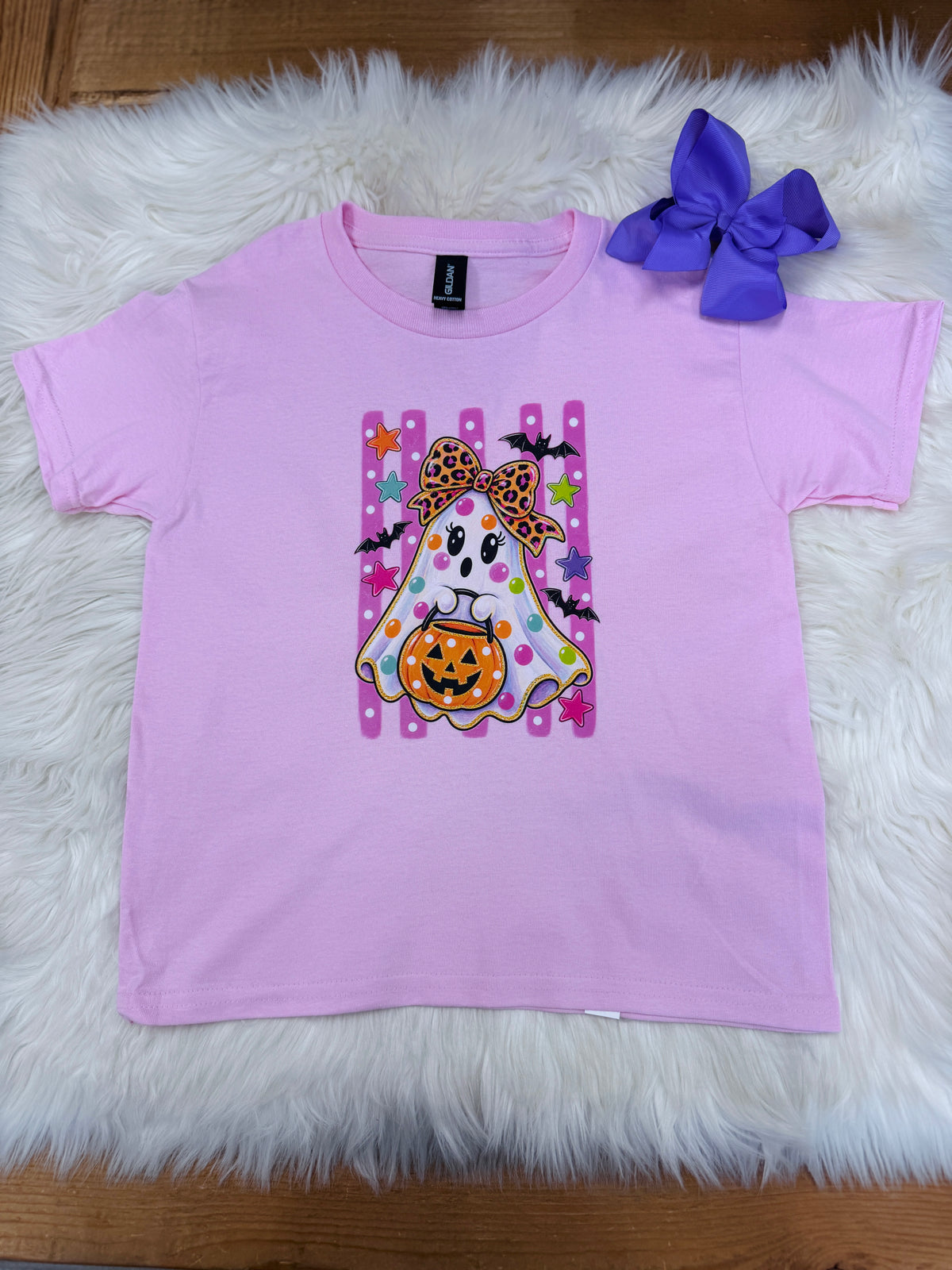 Girls Youth Friendly Ghost Tee Shirt