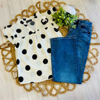 Women’s Evermmee Polka Dot Top ￼