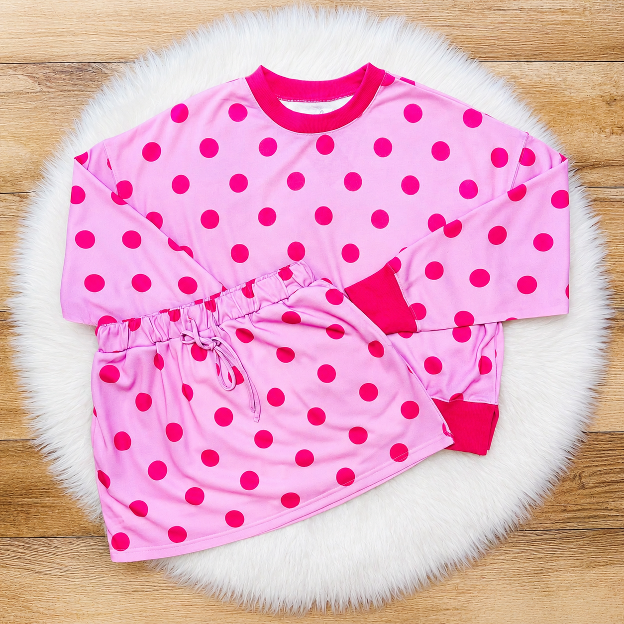 Women’s Polka Dot Skort Set