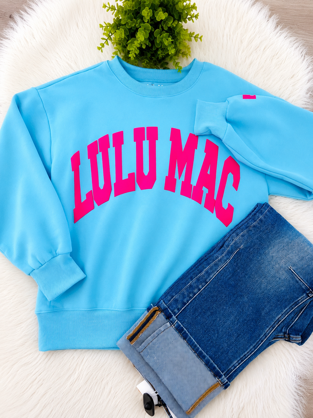 LuLu Mac Blue And Pink Sweatshirt