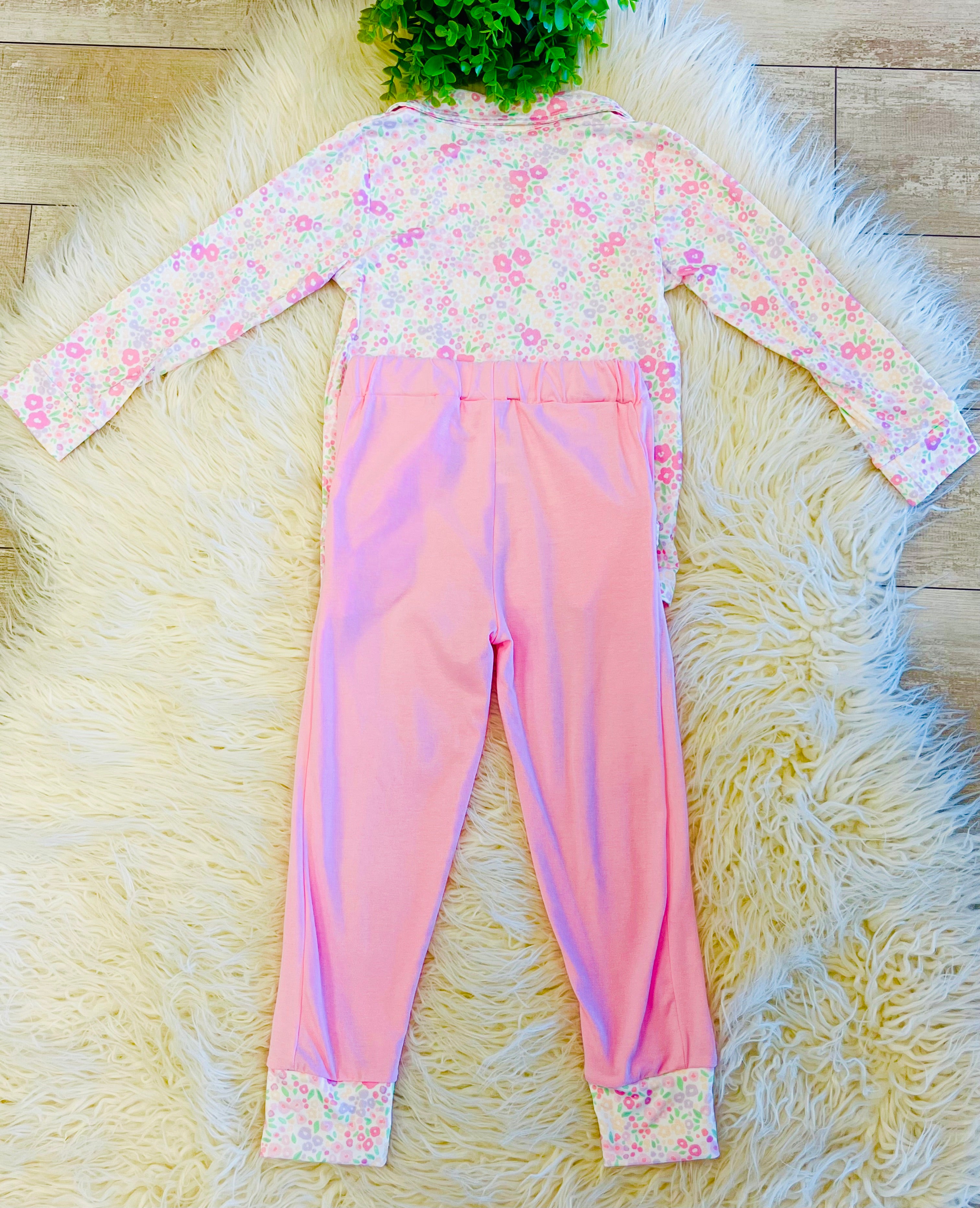 Girl’s Floral Pink Outfit