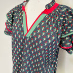 Women’s Umgee Red and Green Print Dress
