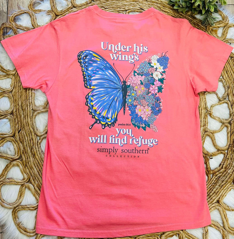 Simply Southern “Under His Wings You Will Find Refuge” Tee