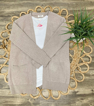 Beige Cardigan - Mini Mee Boutique