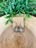 Women’s Gold Colorful Teardrop Dangle Earrings