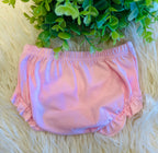 Girl’s Light Pink Ruffle Trim Baby Bloomers