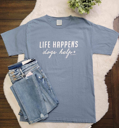 Life Happens Dogs Help Tee - Mini Mee Boutique