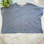 Women’s Charcoal Sleeveless Cotton Slub Pant Set
