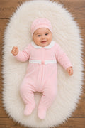 Mayoral Blush Pink Sleeper and Hat Girls