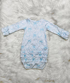 Girl’s Clover Cottage Blue Bow Newborn 3 Piece Set