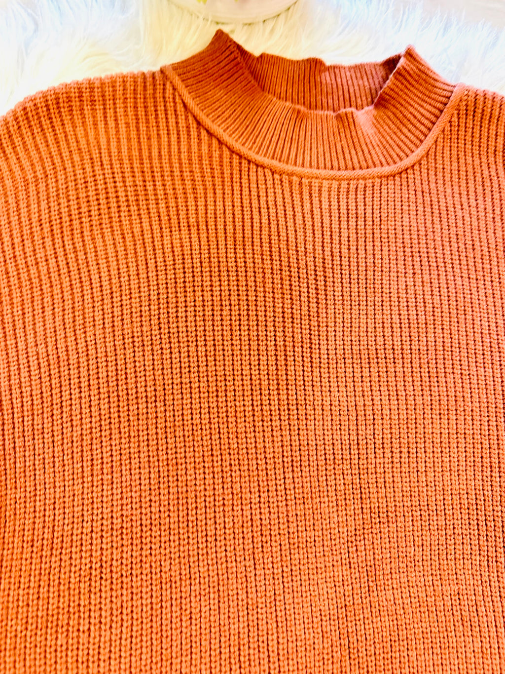 Women’s Evermmee Burnt Orange Sweater Top - True to Size