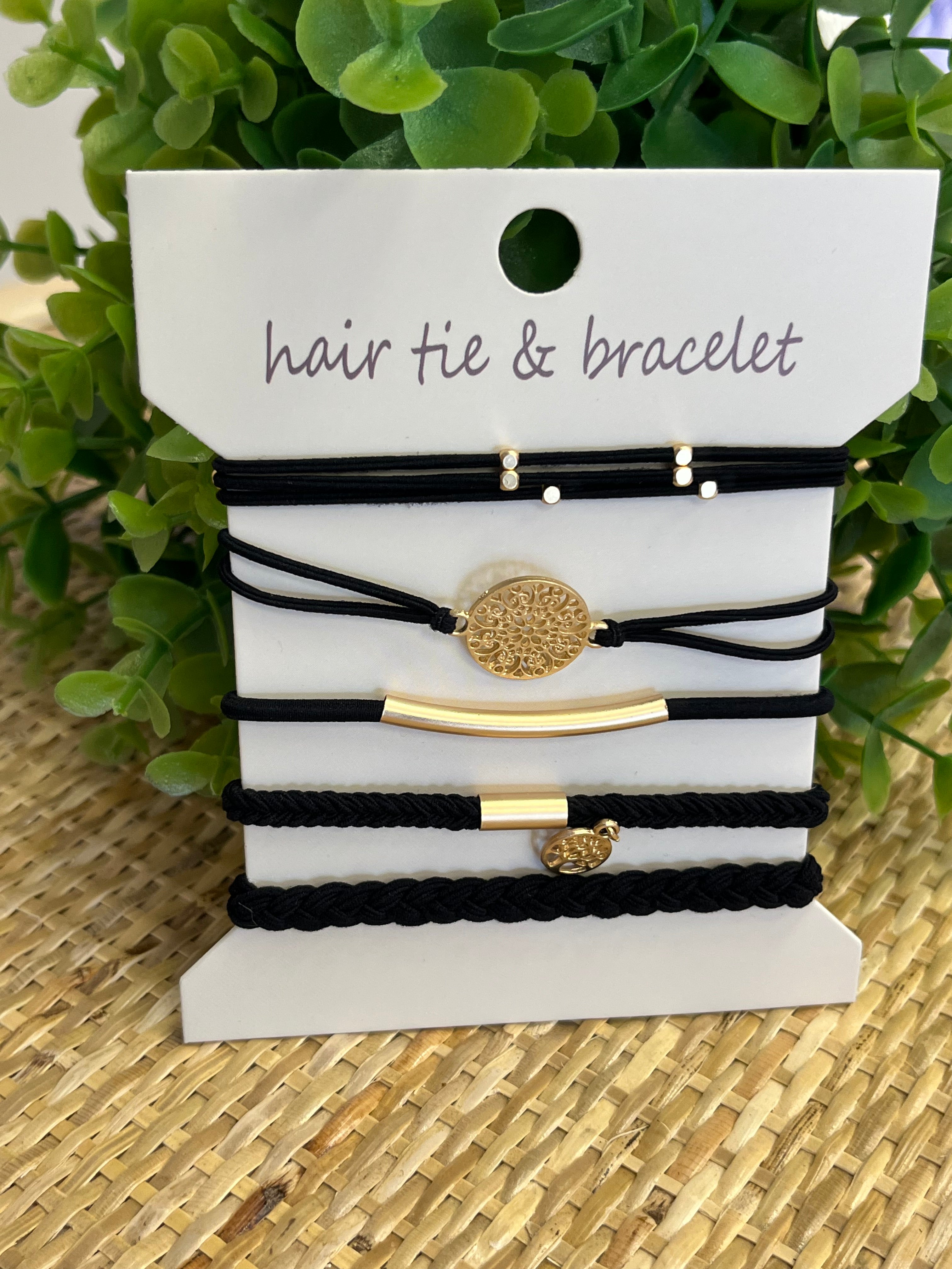 Woman’s Black Boho Knot Bracelets