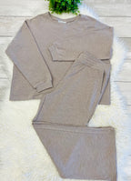 Women’s Zenana Cute Cotton Long Sleeve Set in Ash