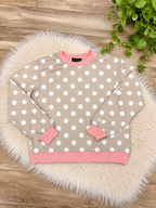 Evermmee Taupe Polka Dot Pants Set Womens