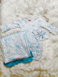 Girl’s Clover Cottage Blue Bow Newborn 3 Piece Set