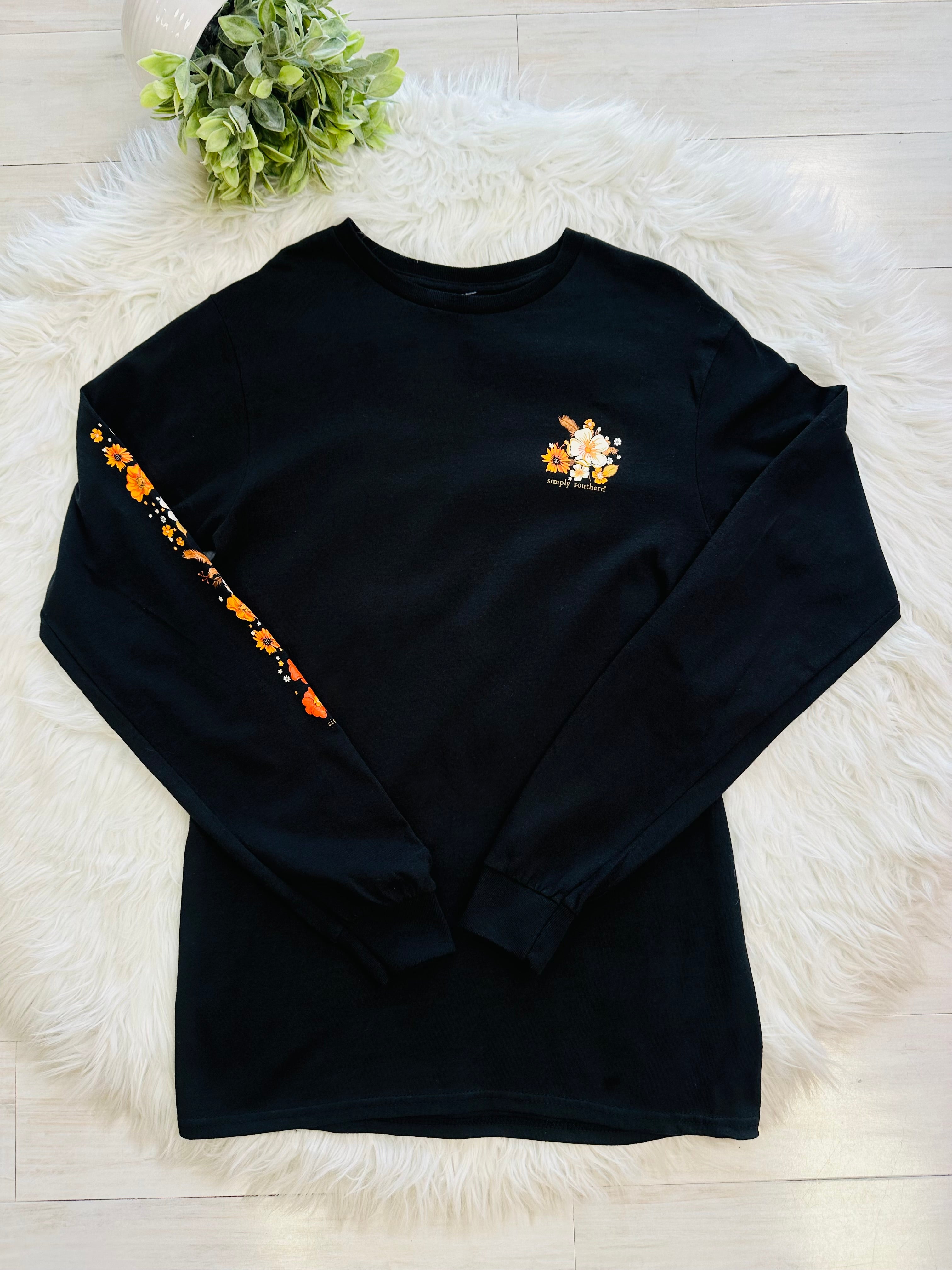 Women’s Simply Southern “Slow down & Soak it up” Black Long Sleeve