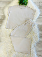 Women’s Zenana Ash Ribbed Pant set