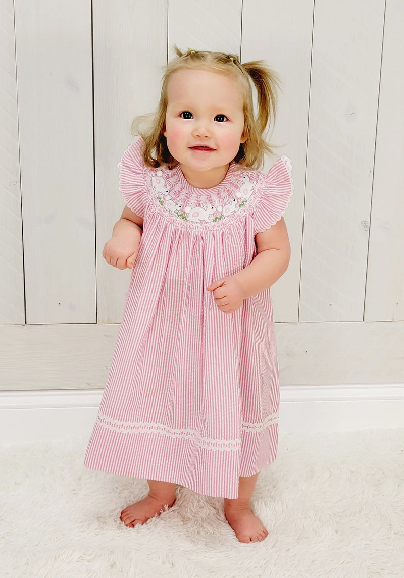 Girls Pink Easter Dress