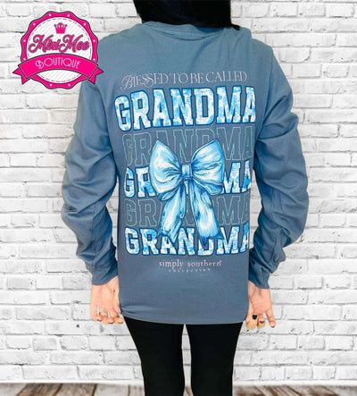 Women’s Simply Southern “Grandma” Long sleeve Tee - Mini Mee Boutique