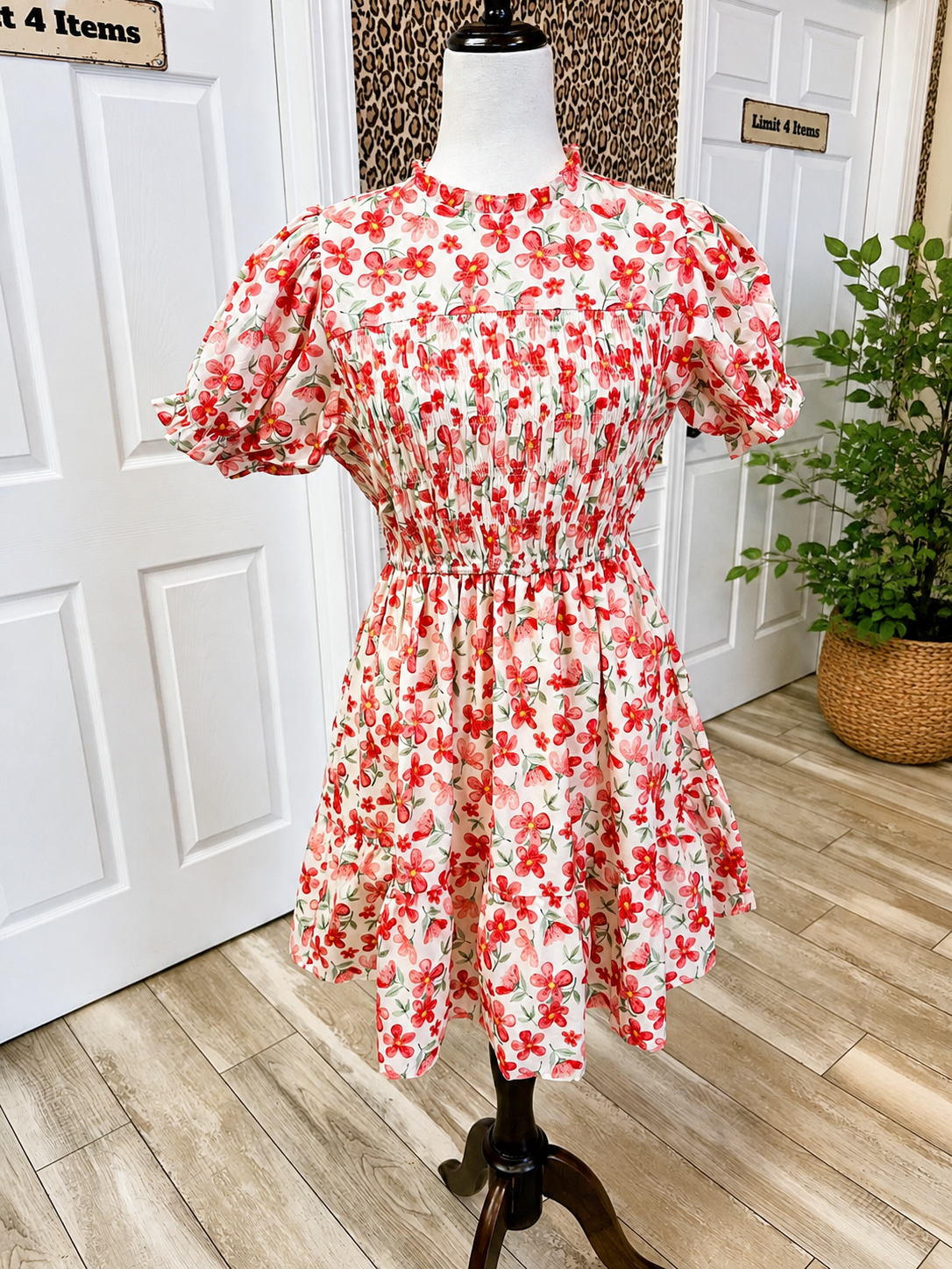 Women’s Umgee Red Floral Dress