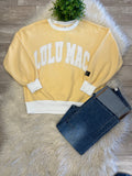 Women’s LuLu Mac Yellow & White Sweatshirt