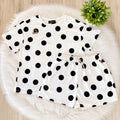 Women’s Evermmee Black Polka Dot Short Set