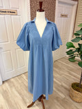 Blue Haven Midi Linen Dress by UmGee Women’s - True to Size