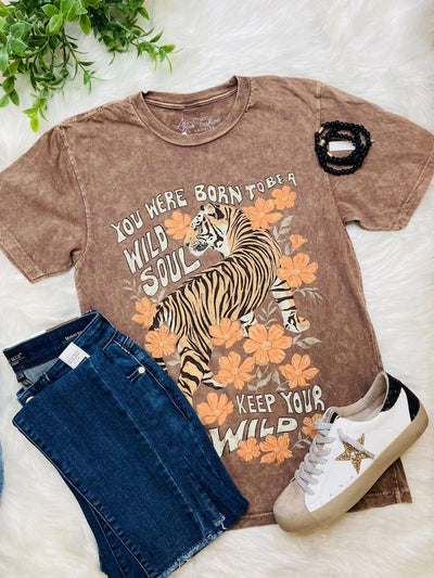 You were born to be a wild soul tee - Mini Mee Boutique