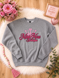 Mini Mee Girls Gildan Sweatshirt Grey