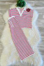 Women’s Textured Stripe Set