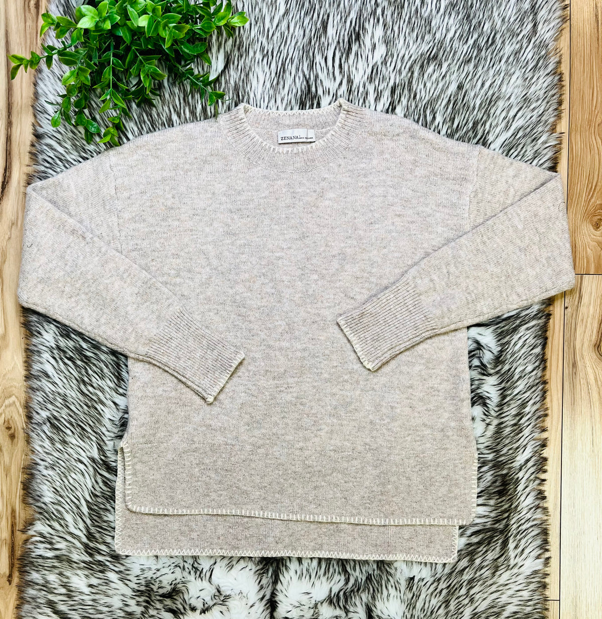 Women’s Zenana Mocha Sweater Top