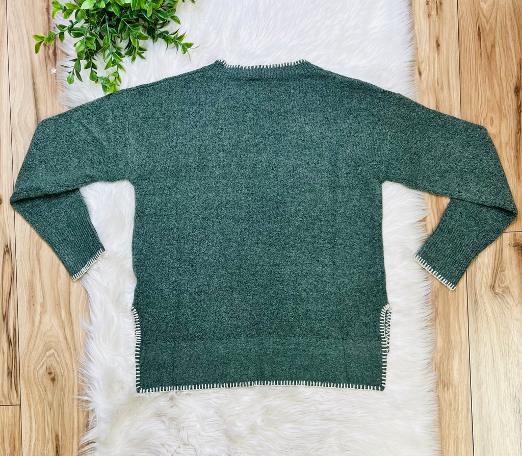 Women’s Zenana Olive Green Sweater Top