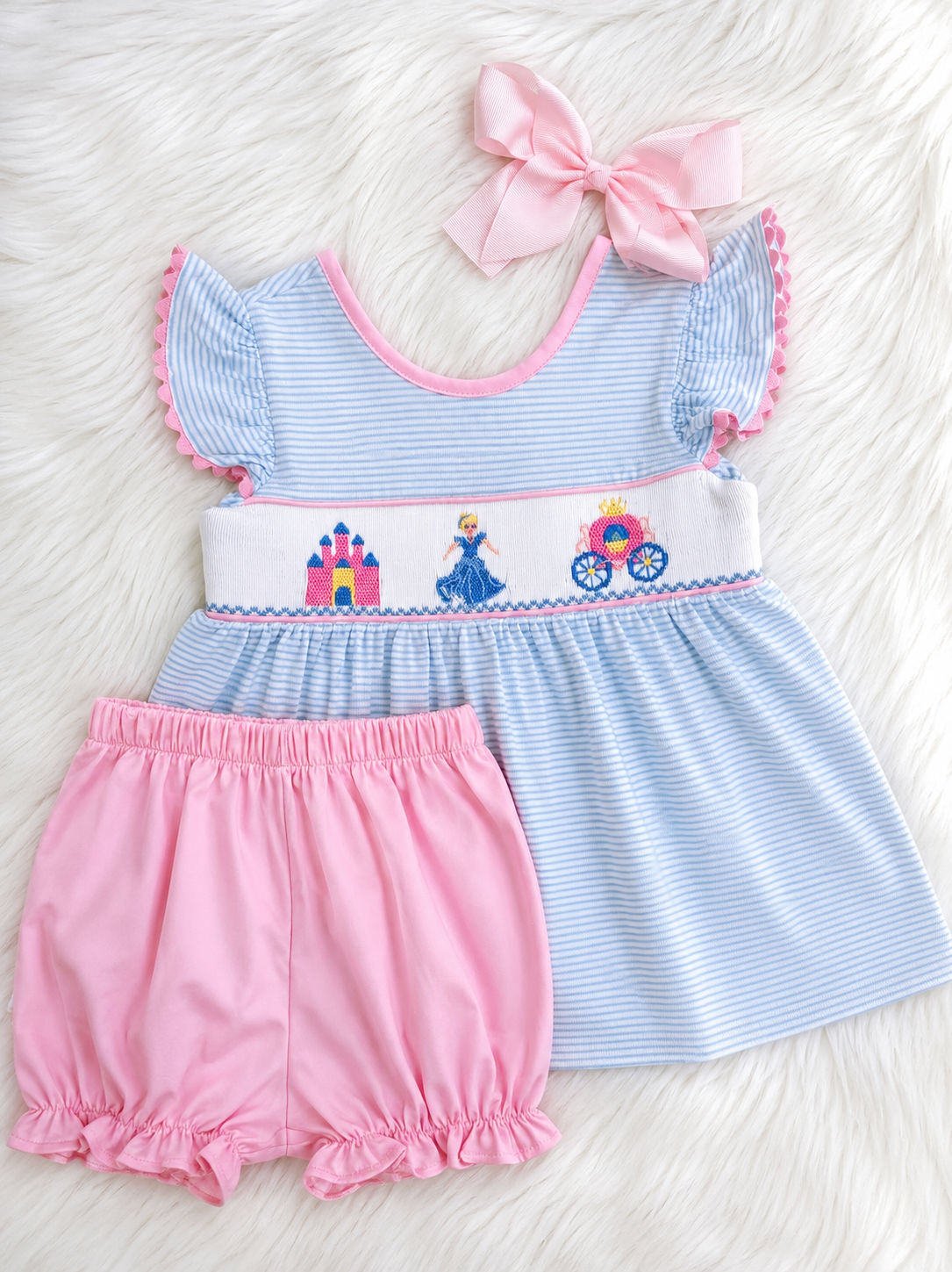 Baby Girls Smocked Princess Outfit
