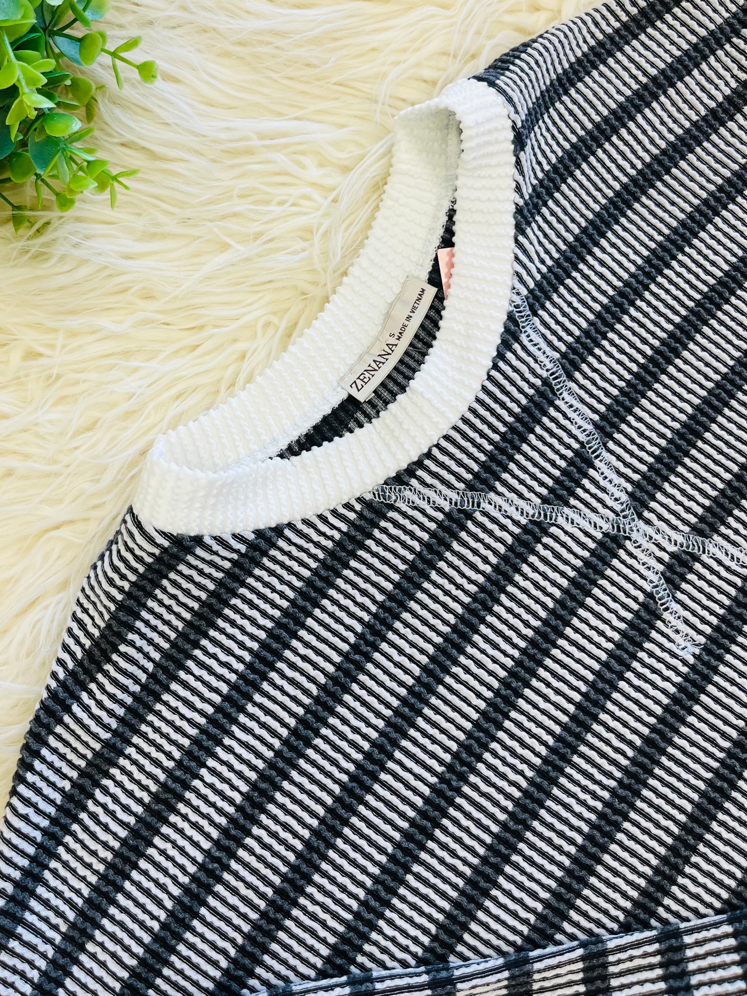 Women’s Ribbed Long Sleeve In Black Zenana- True To Size
