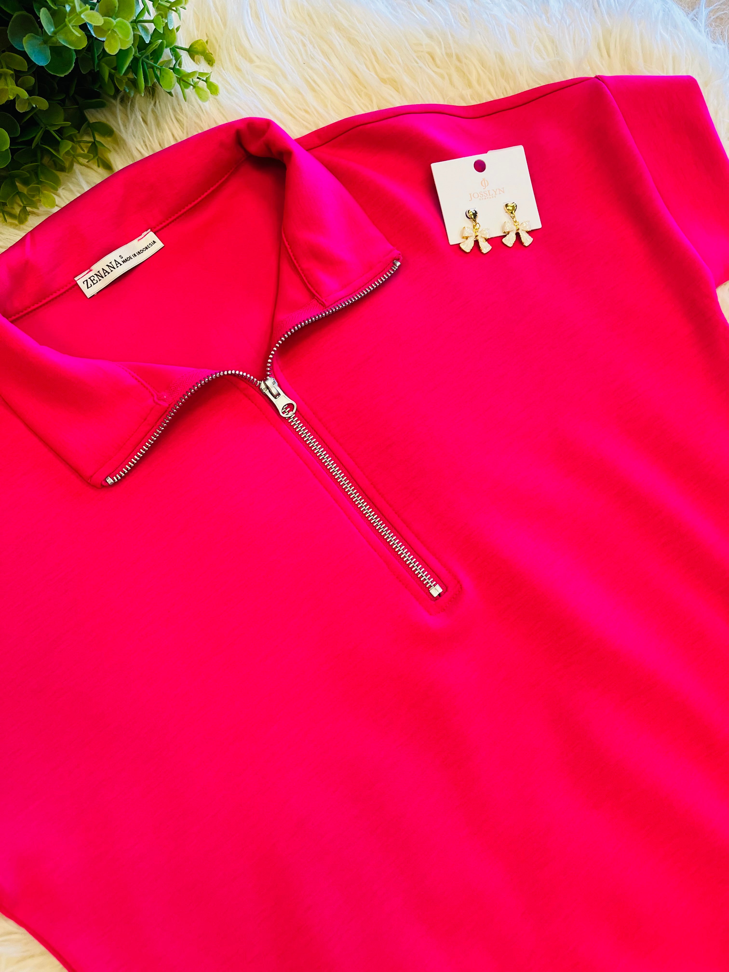 Women’s Hot Pink Scuba set