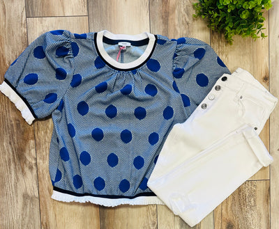 Voy Dotted Knit Top - Mini Mee Boutique