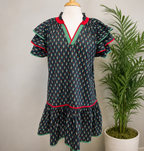 Women’s Umgee Red and Green Print Dress