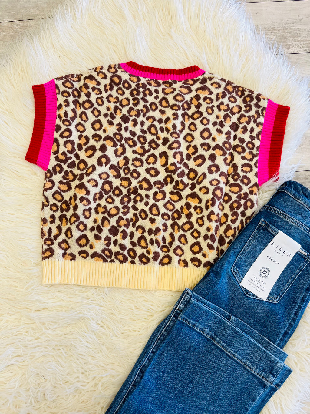 Women’s Leopard Sweater Top