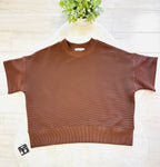 Women’s Zenana Brown Ribbed Pant Set