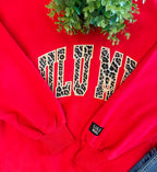 Women’s LuLu  Mac Red Cheetah print Sweatshirt