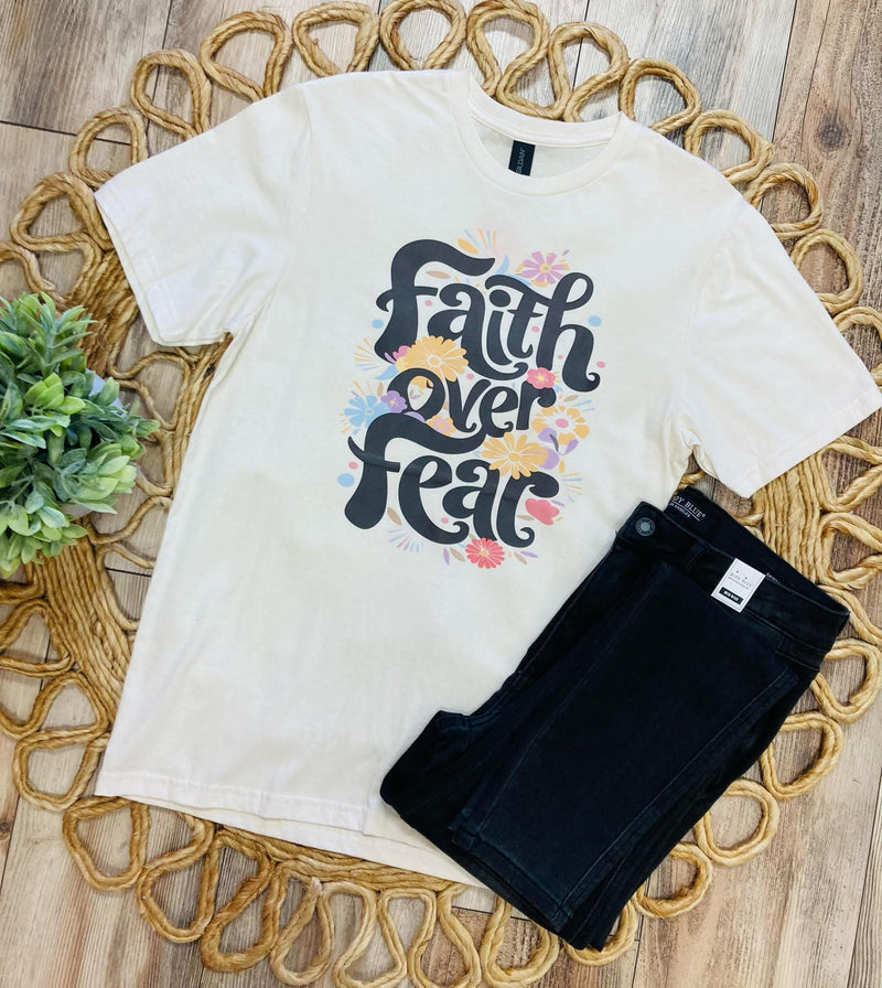 Faith Over Fear Graphic Tee - Mini Mee Boutique