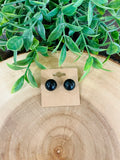 Women’s Black Bubble Stud Earrings